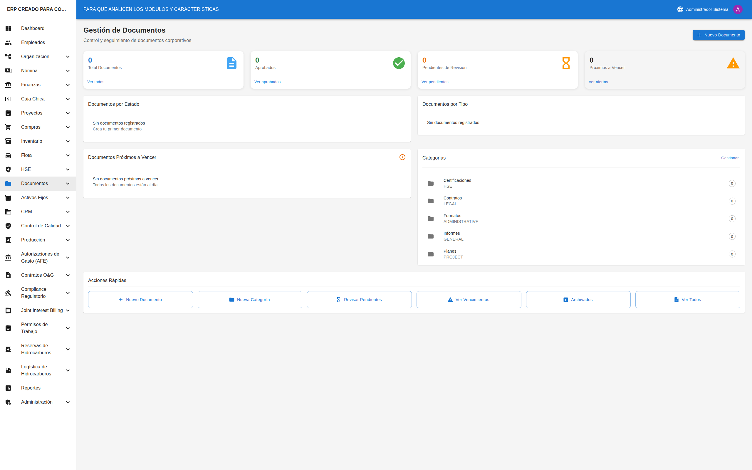 Dashboard de Documentos